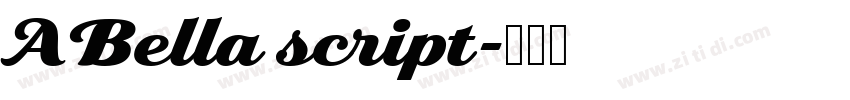 ABella script字体转换